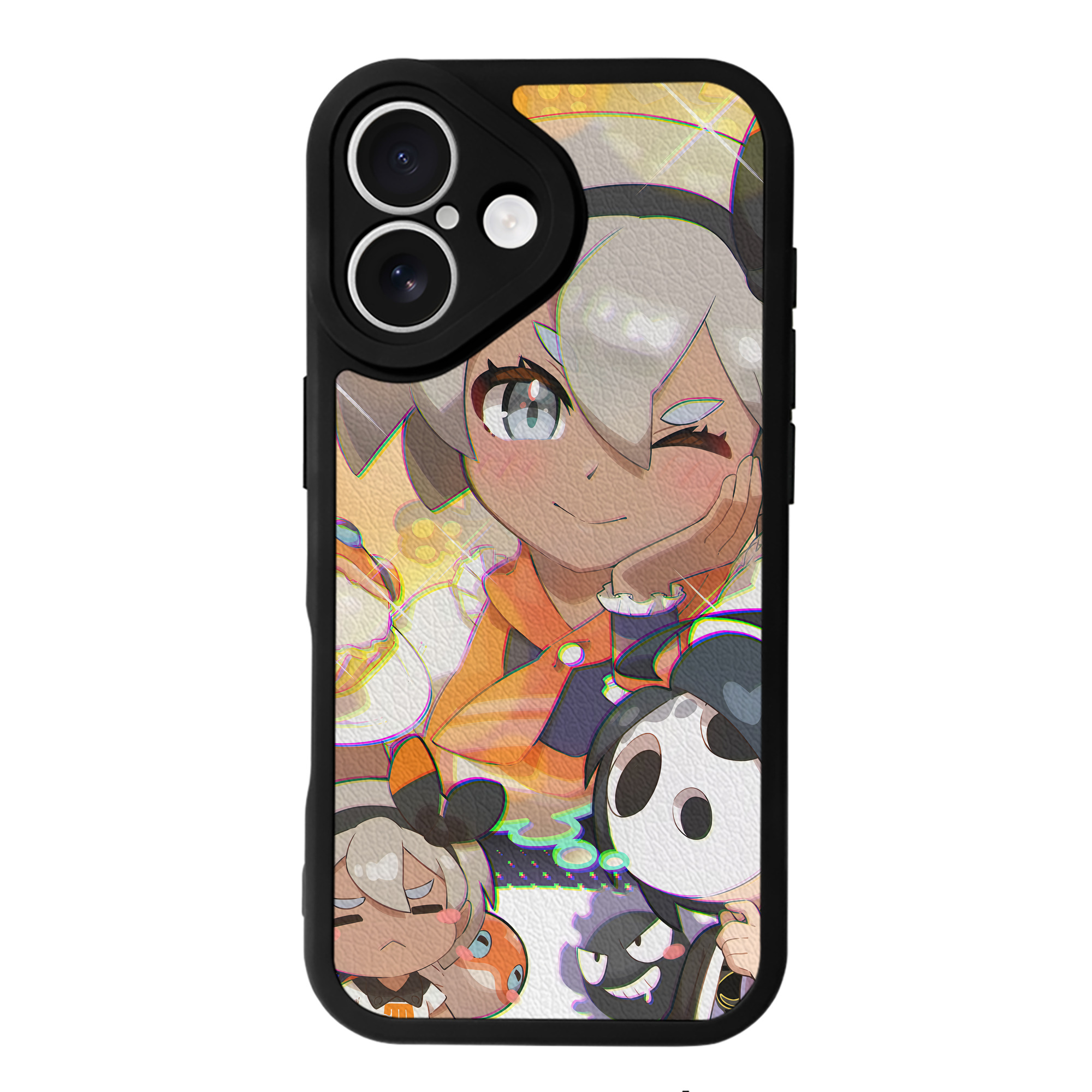 （画像用） ポケットモンスター Pokémon 【iPhone 16シリーズ対応】シリコンスマホケース（レザー調） 材質：シリコン